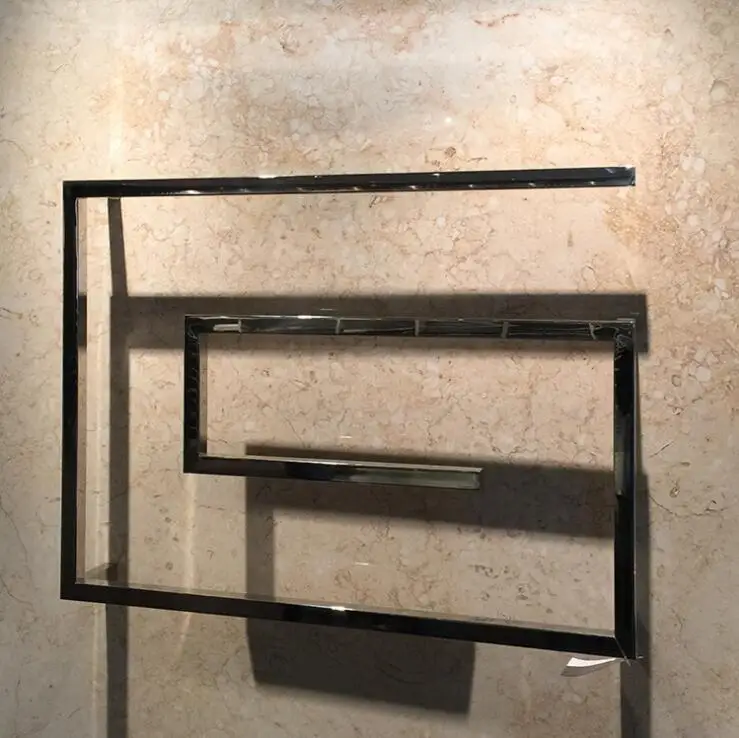 Дизайнерский держатель для полотенец с подогревом 4 квадратных бара