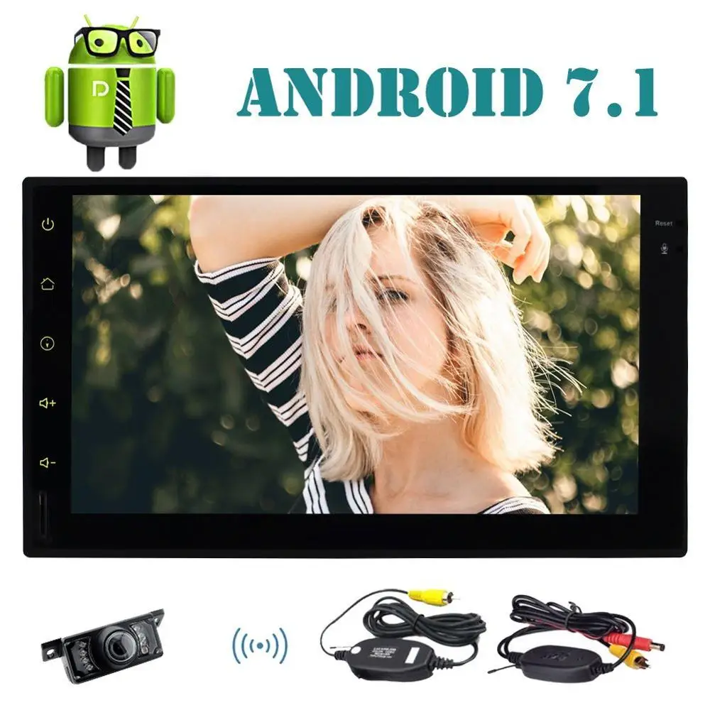 EinCar 7 ''двойной Din автомобильный стерео Android 1 Восьмиядерный в тире gps USB с