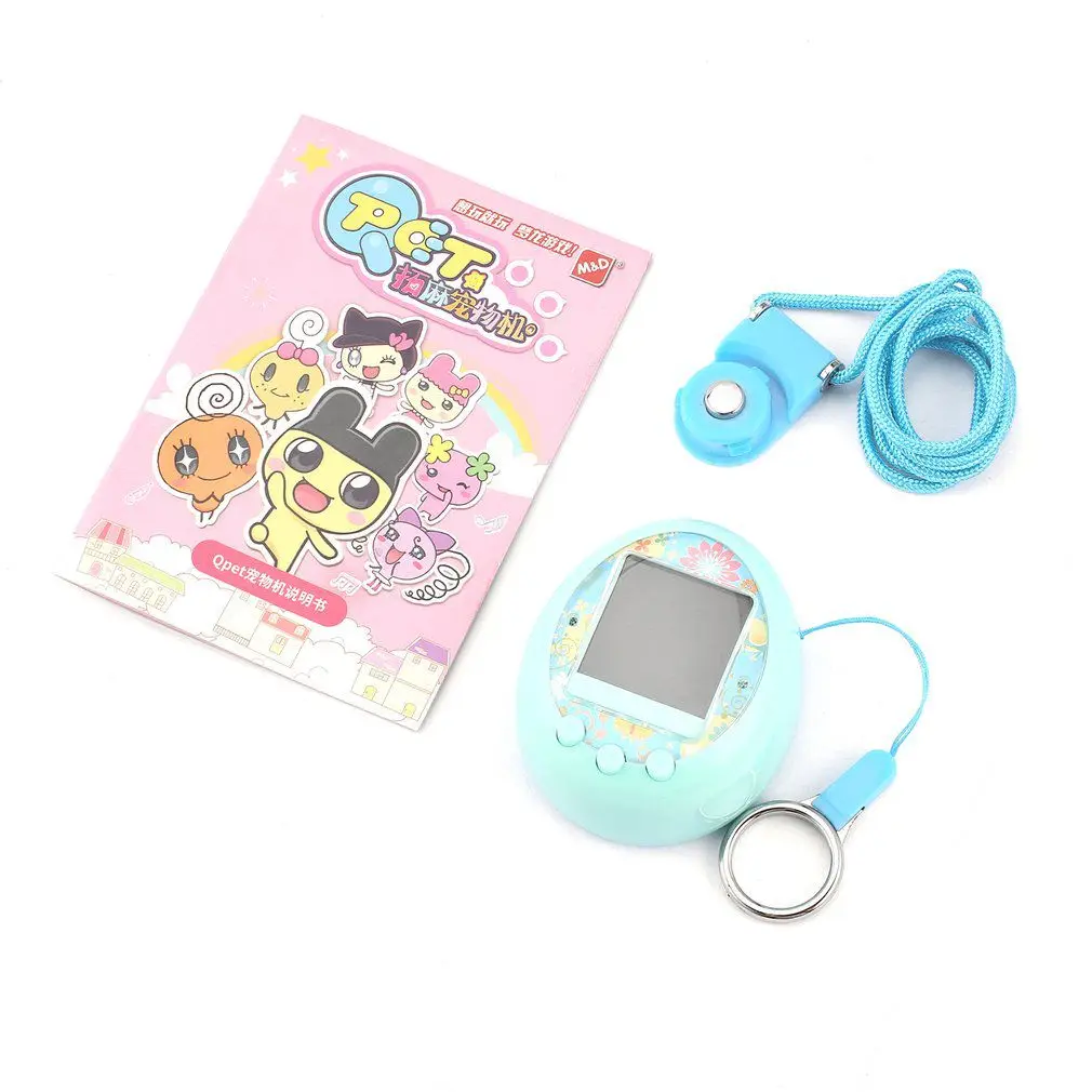 Tamagotchis смешные детские электронные питомцы игрушки Ностальгический питомец в одном виртуальном кибер интерактивная игрушка для питомцев цифровой HD цветной экран E-Pet - Цвет: Синий