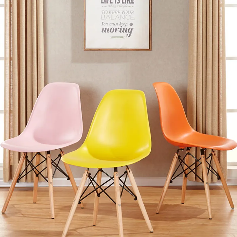 1 шт. креативный современный дизайн обеденный стул со спинкой с деревянными