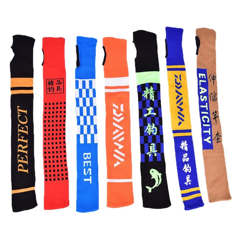7 Styles 1pc Fishing Rod Bag Protector Mesh Tube Telescopic Handbag | Спорт и развлечения