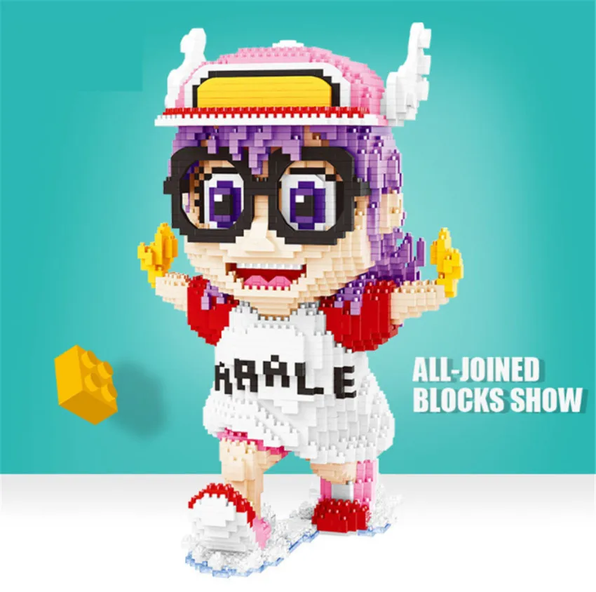 Balody аниме Dr.Slump Alrale розовые крылья ангела очки бегущая девушка сделай сам