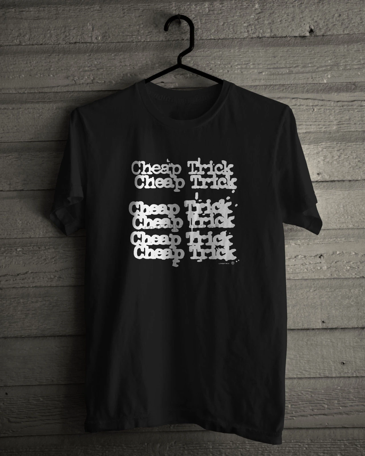 Дешевые трюк футболка американская рок группа Черная с коротким рукавом