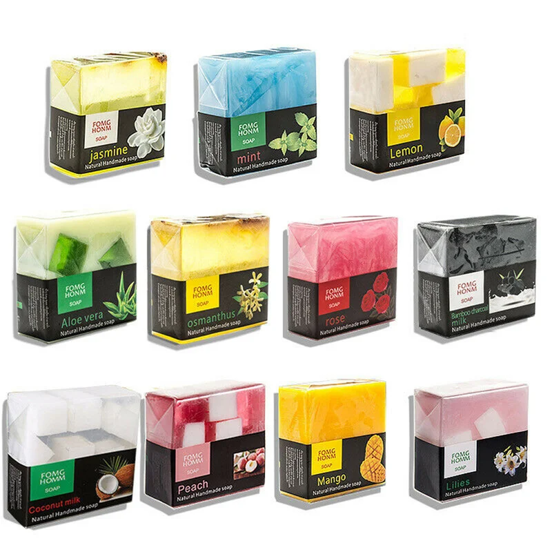 

Thai Natural Soap Moisturizing Exfoliating Cleansing Soap Bath Soap Skin Whitening Bath Body Works Fruit Essential Oil Soap TSLM