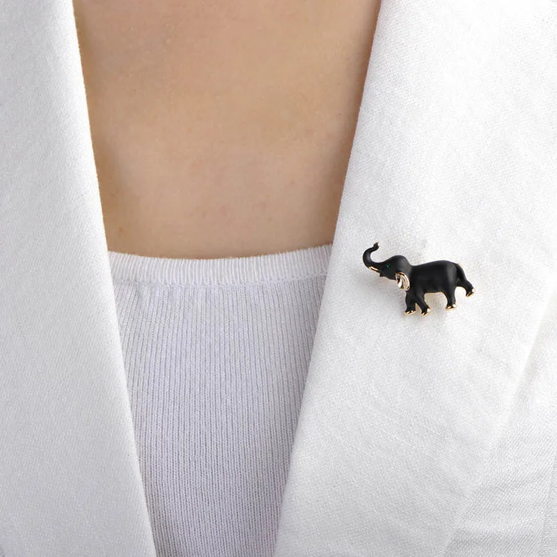 Blucome серебро Цвет Милые Броши слоны для Для женщин детей Подарки Золото булавки