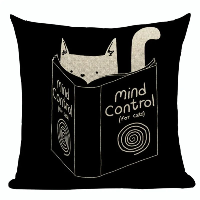 Модные чехлы для подушек милые животные кошка наволочка квадратный подарок на