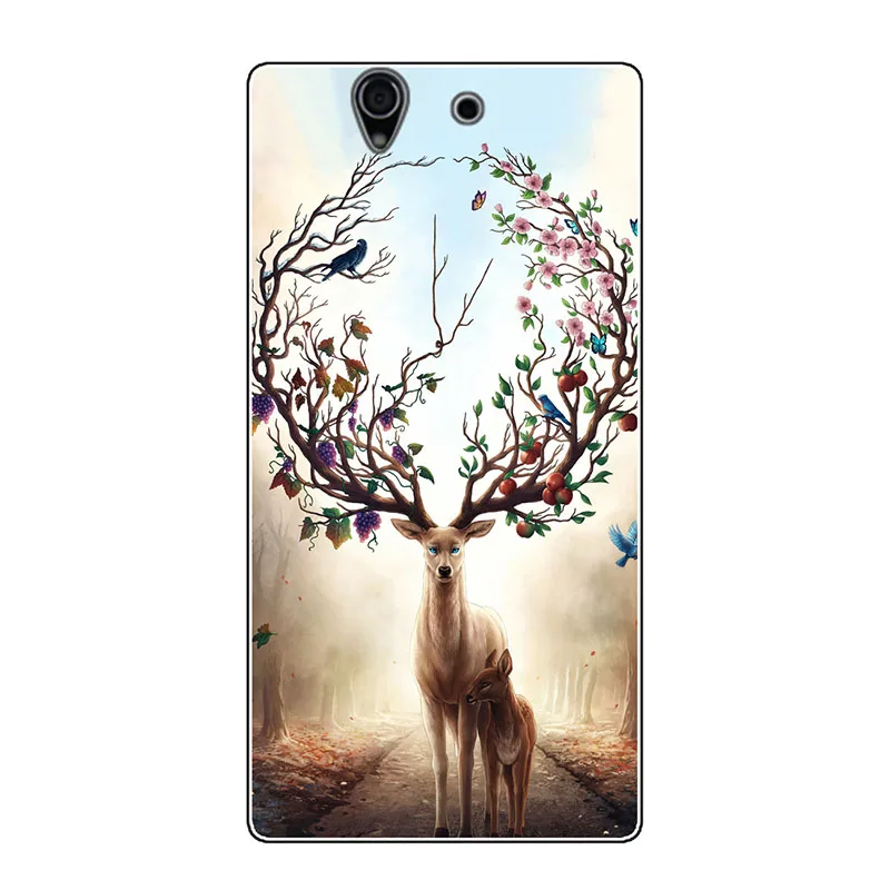 Мягкие чехлы из ТПУ для телефонов Sony Xperia Z L36h C6602 5 0 дюймов C6603 L36i Nutella фламинго сова