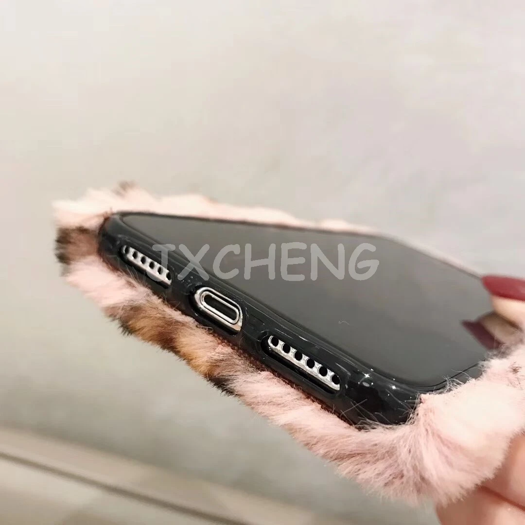 3D леопардовая фотография для Vivo V11/V11 Pro/Y97 милый кролик пушистый теплый мех