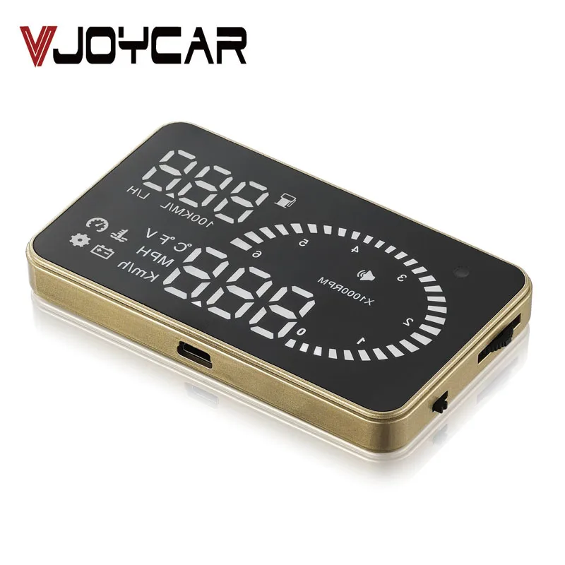 VJOYCAR X6 Цифровой автомобиль Скорость ometer автомобилей Hud Head Up Дисплей км/ч миль/ч gps