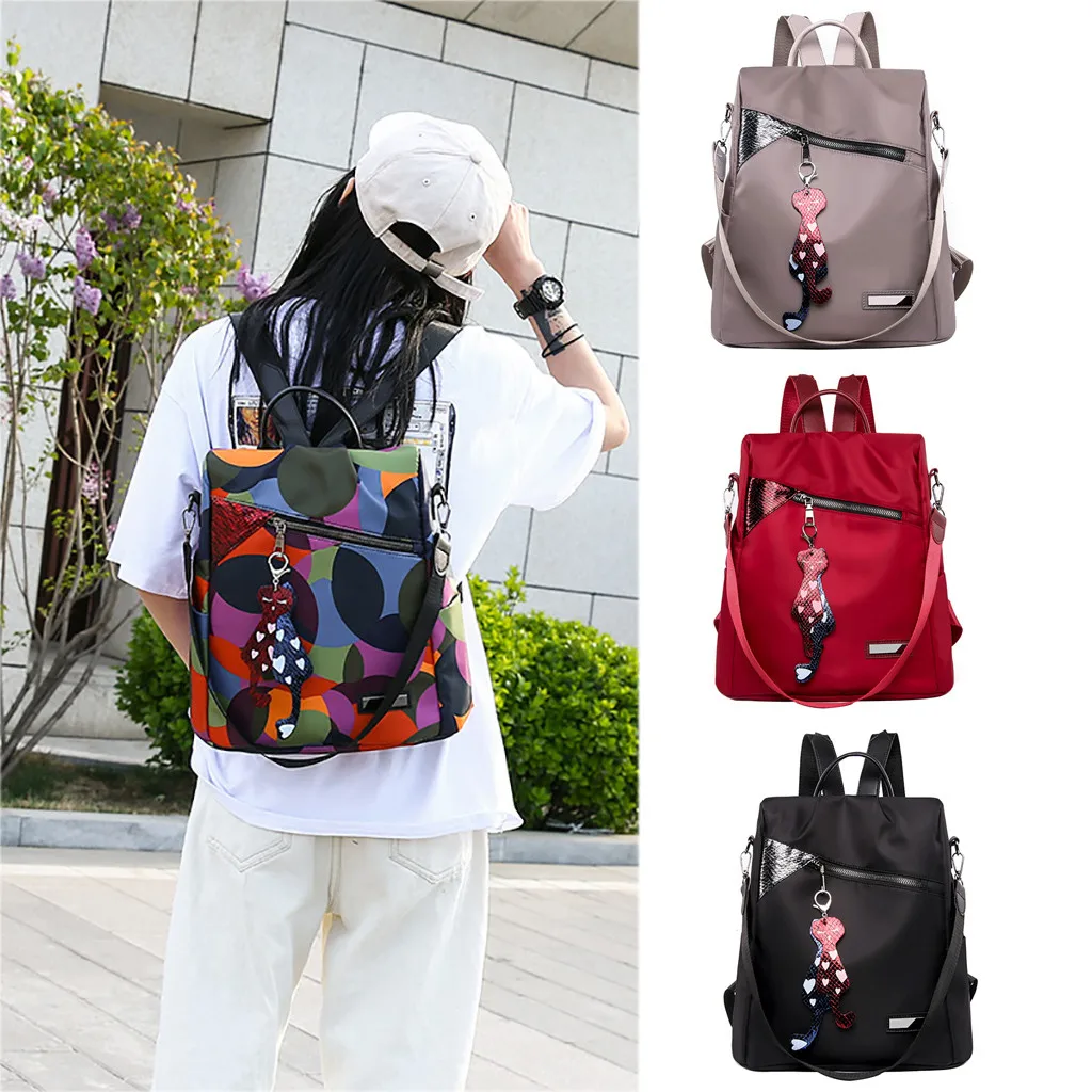 

OCARDIAN Women Backpack New Designer Casual Zipper Nylon Backpacks for Teenage Girls Female School Bag Bagpack Drop Ship 95107