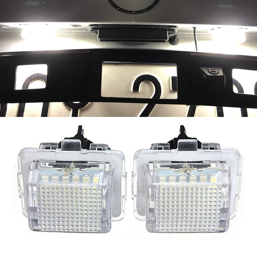 2 шт. ошибок SMD СВЕТОДИОДНЫЙ номерной знак светильник набор для Mercedes W204 W212 C207 C216
