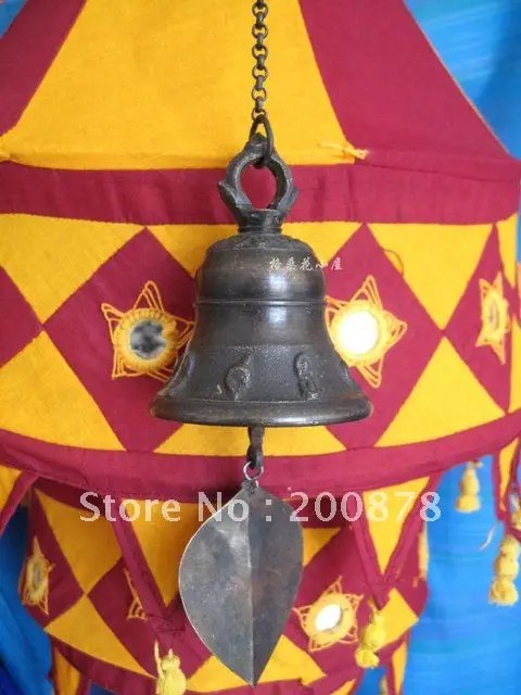 

HDC0756 непальская двойная пара ветряных колокольчиков, 88*69 мм, большой декор для дома, художественные ветряные колокольчики