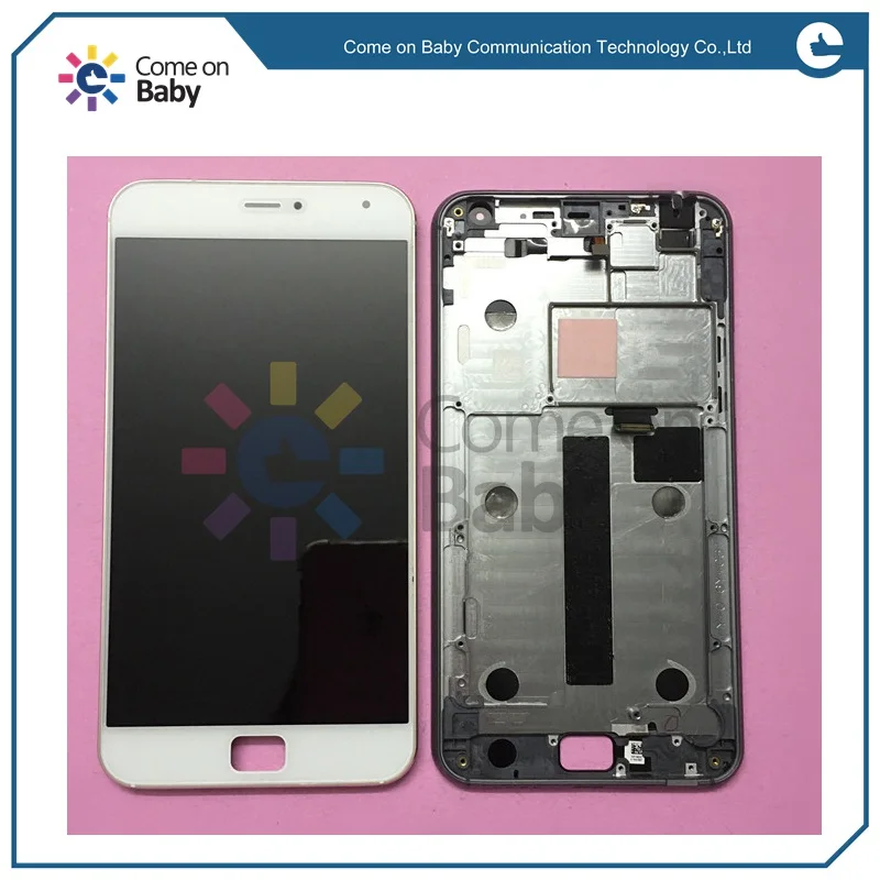 Nice quality White / Black 5.5'' LCD Display Touch Screen Digitizer Assembly For Meizu MX4 MX 4 with frame 98% new | Мобильные