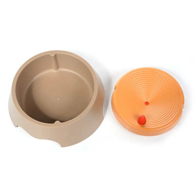 2 в 1 медленной подачи собака Еда миски воды Bowl блюда для щенка маленький большой