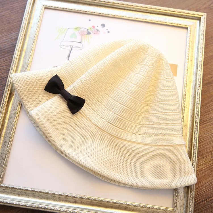 

2017 New Summer Children Bow Hat Baby Sunscreen Outdoor Beach Fisherman Hat Cap Children's Hats Baby Bonnet Touca Infantil T