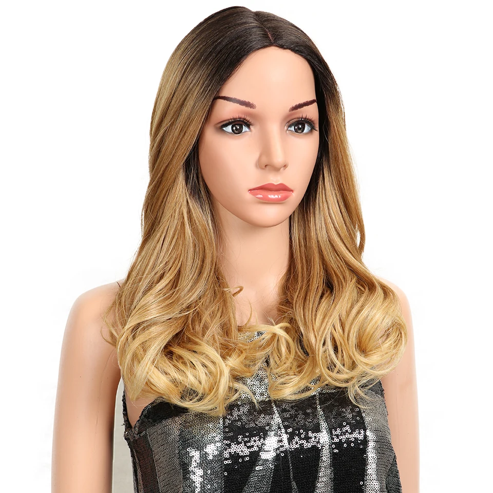 Волшебные волосы синтетические парики на шнурках спереди для черных женщин Омбре естественная волна 2" дюймов боб парики термостойкие я часть парик для женщин