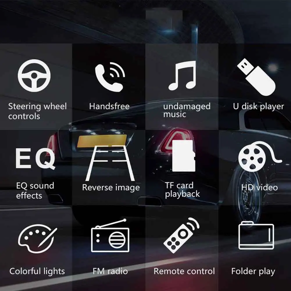 7 дюймов HD портативный двойной 2 стерео аудио Bluetooth Сенсорный MP5 плеер USB FM радио аксессуары для ресивера