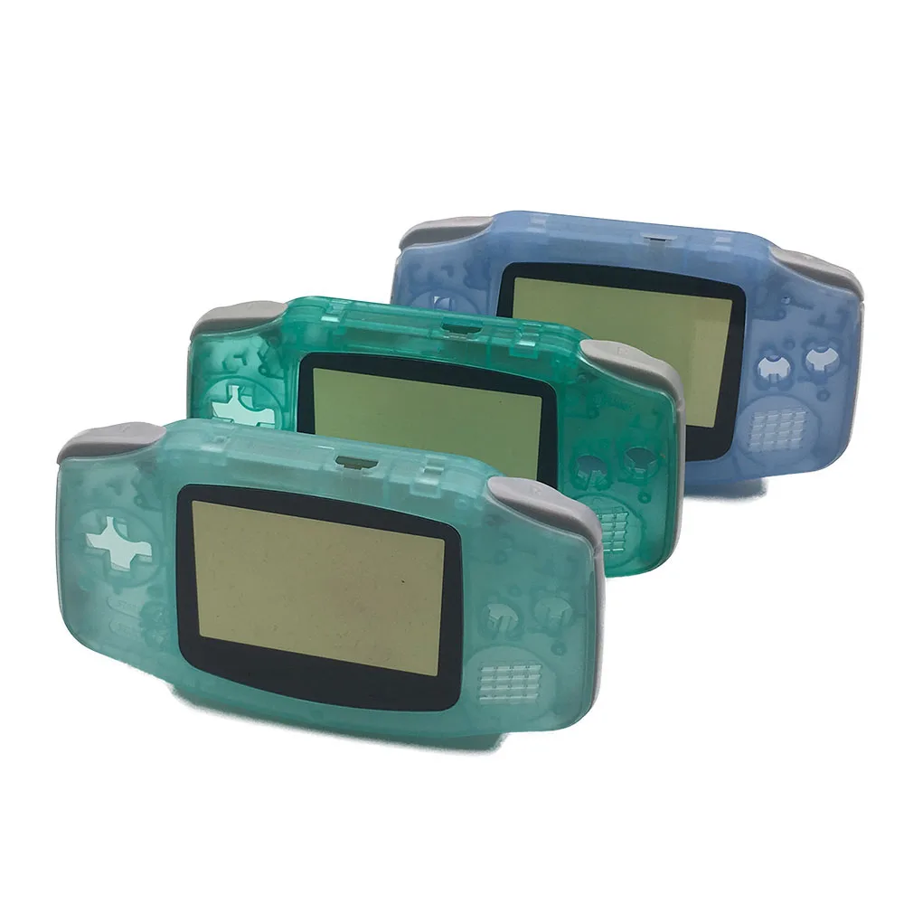 Зеленый и синий чехол для Gameboy Advance светится в темноте пластиковый корпус с