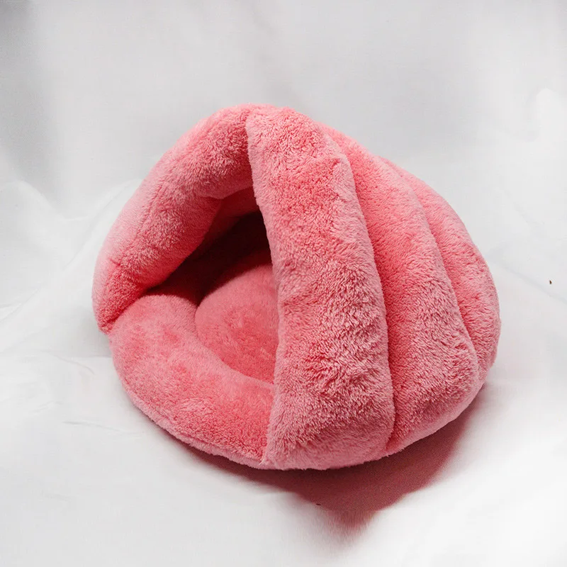 pink Совершенно милый теплый плюшевый коврик для питомца кошки, домик в пещере, кролик, маленькая собака, питомник, мягкий коврик для кошки, подушка, гнездо, высокое качество продукции - Цвет: pink
