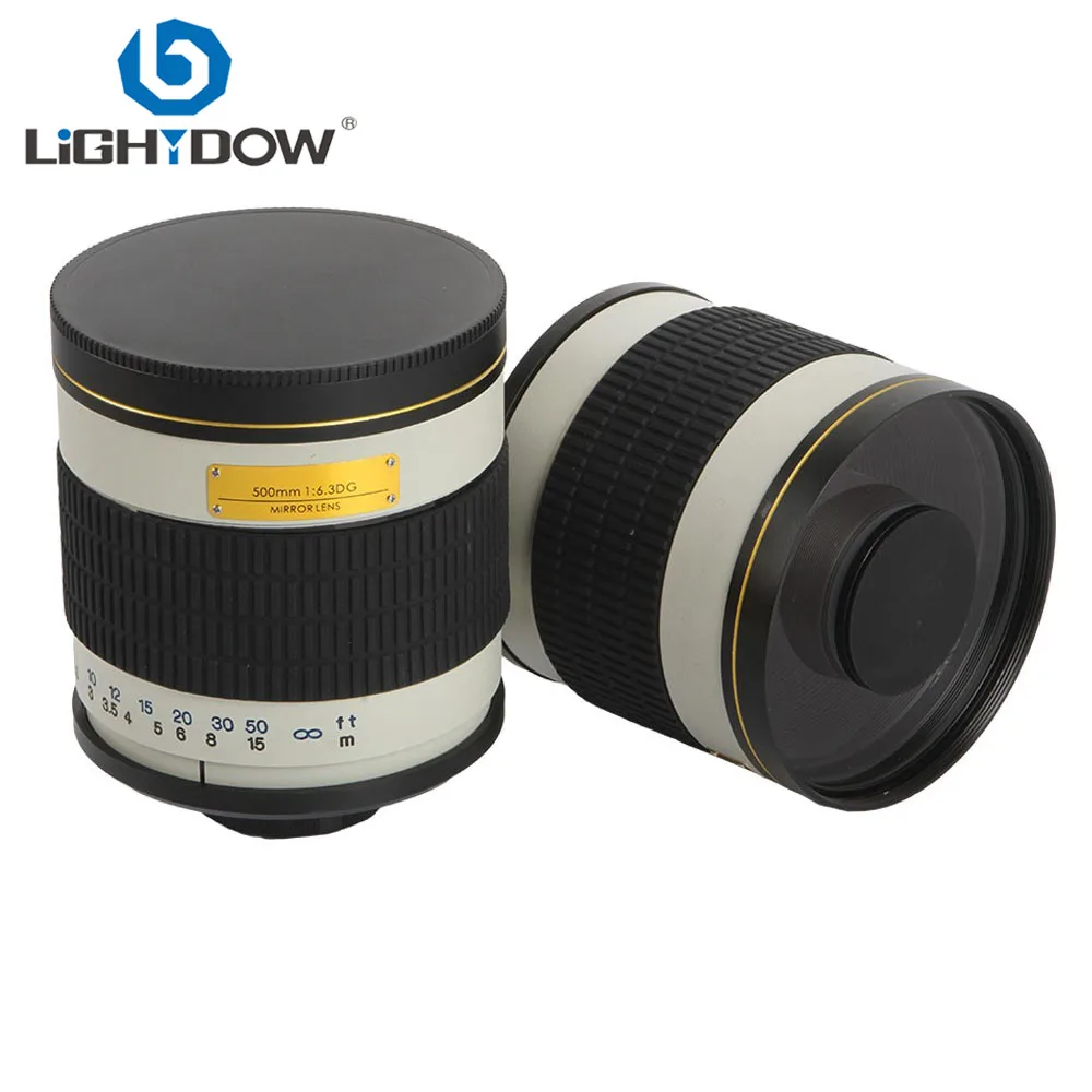 Зеркальный объектив для телефото Lightdow 500 мм F6.3 + кольцо адаптера T2 камер Canon Nikon Pentax