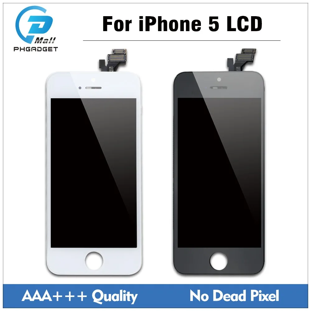 10 шт./лот ЖК дисплей с сенсорным экраном для iPhone 5 5S 5C SE дигитайзер сборка Замена