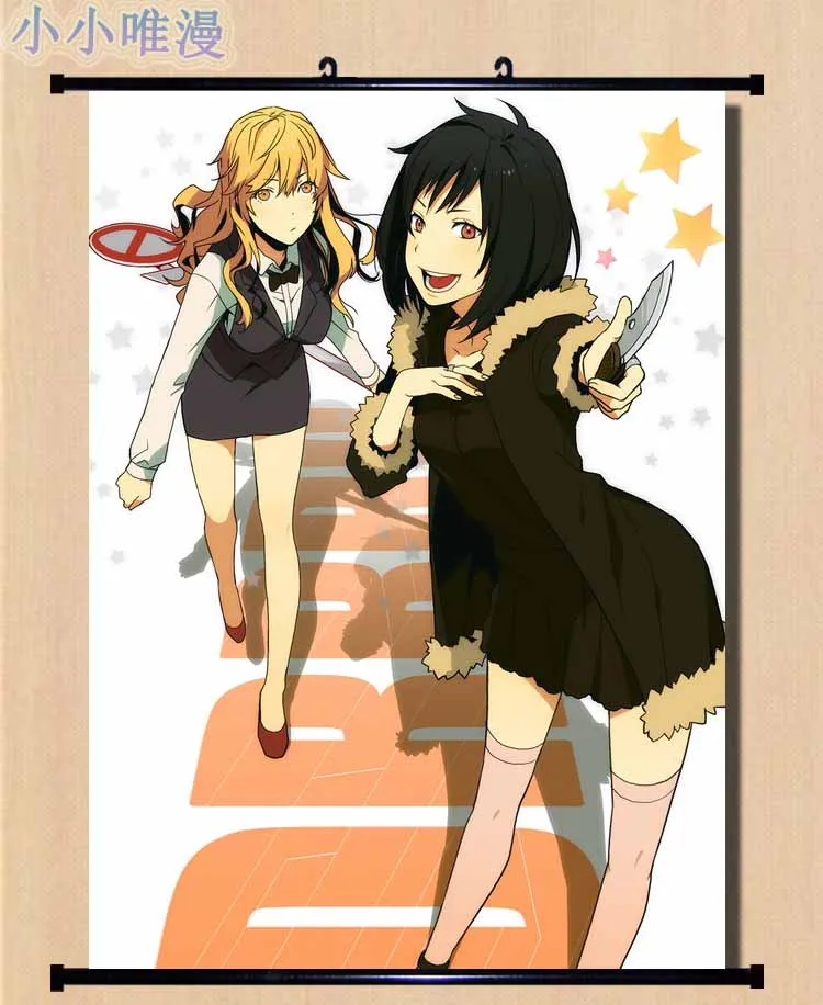 Декоративные изображения японского аниме DuRaRaRa! Настенные прокрутки для