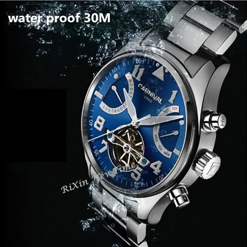 Карнавальный швейцарский бренд tourbillon автоматические механические наручные часы