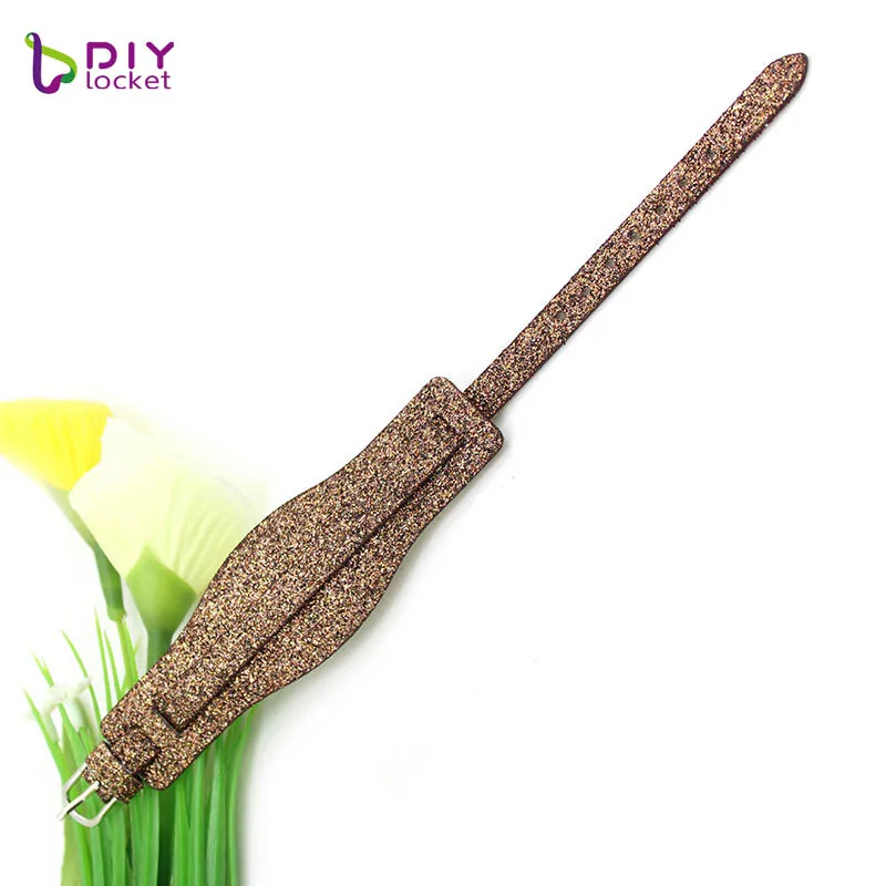 Dark Brown 10 шт. 18+ 8 мм Glint из искусственной кожи DIY Браслеты "можно выбрать цвет" Fit Slide Letter LSBR010* 10 - Окраска металла: Dark Brown