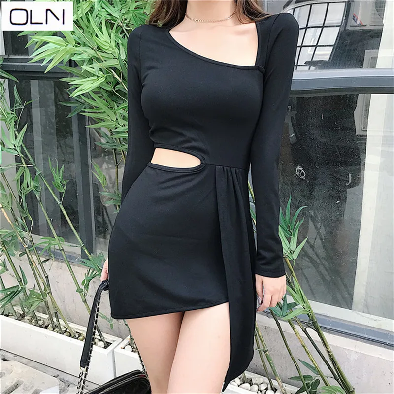 Vestidos платье OLN Корейская версия Гонконг сексуальный новый продукт шикарная
