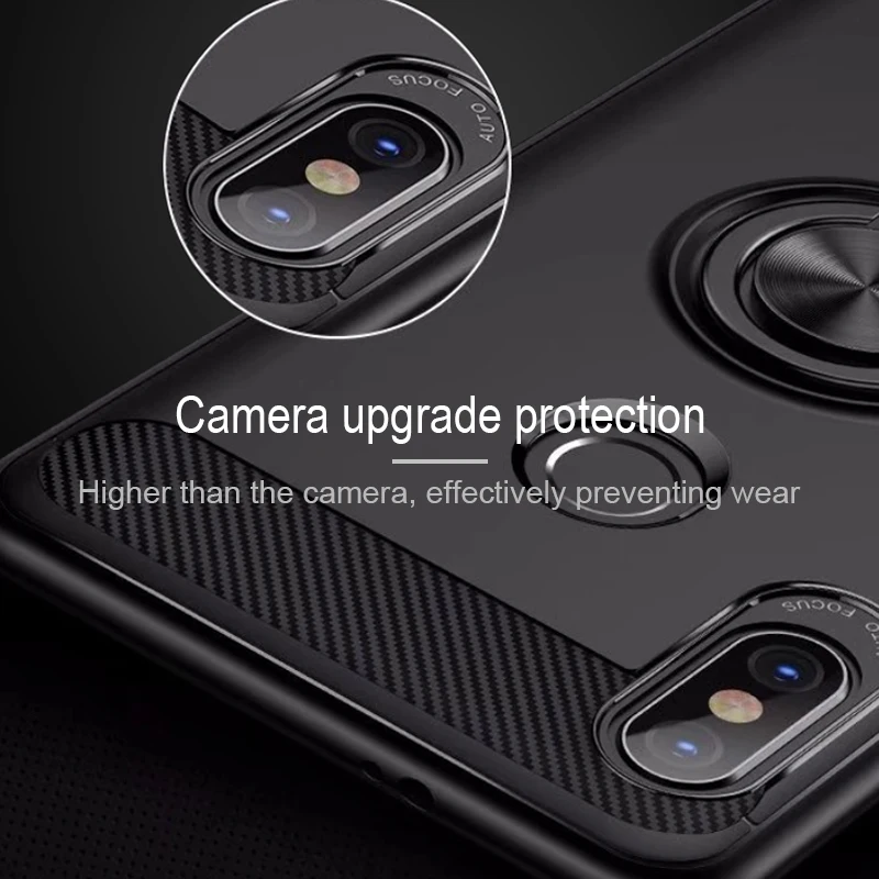 360 Full Protective Case For Redmi Note 5 Cover Bumper On The Xiaomi Soft TPU Silicone Shell With Ring |
