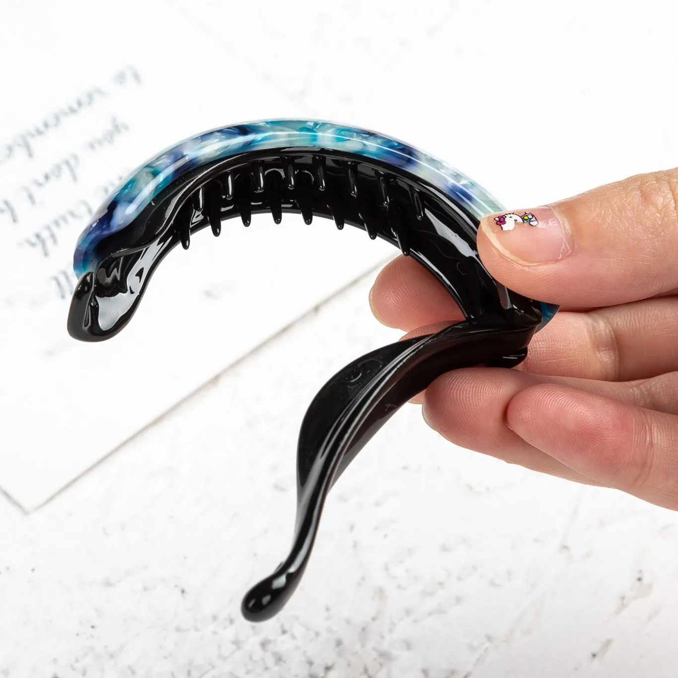 Yinminez заколки из ацетата заколка-пряжка для волос девочек заколка аксессуары 7 см