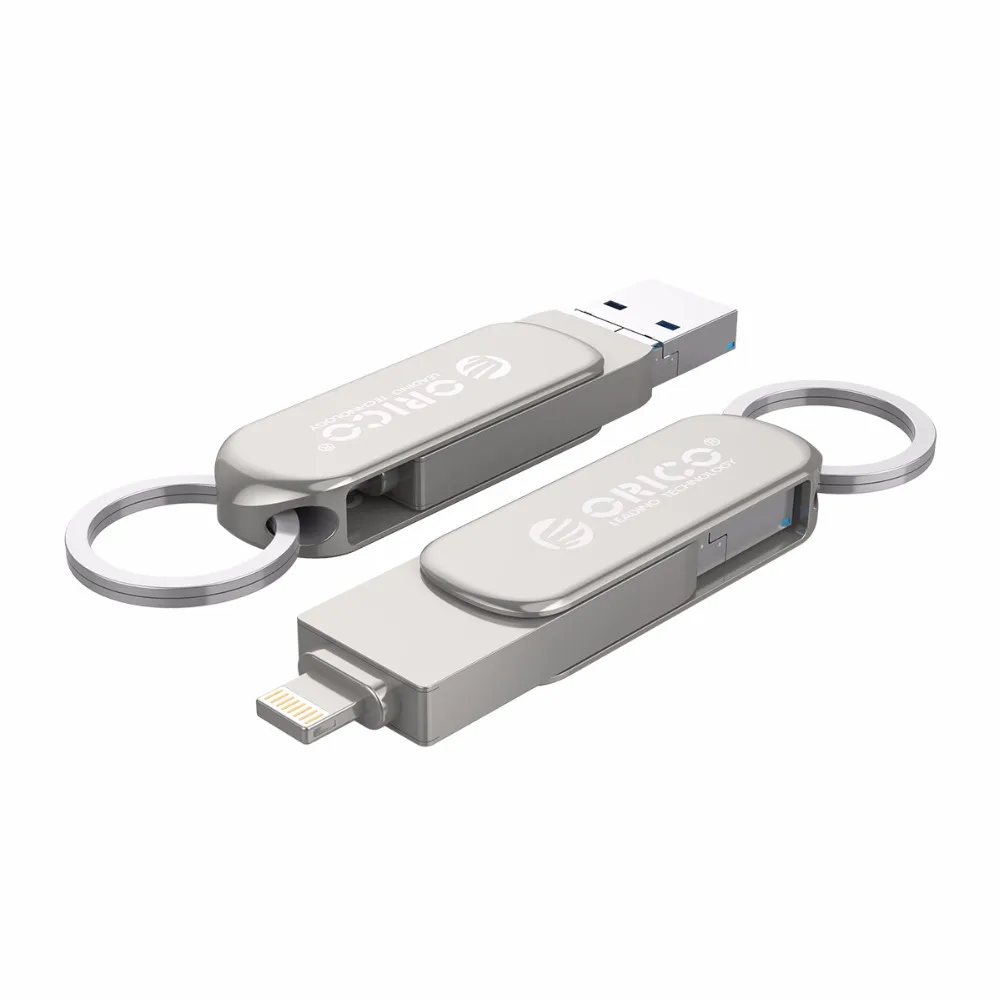 ORICO OTG USB флэш-накопитель 3-в-1 U диск 64 Гб оперативной памяти, 32 Гб встроенной памяти, USB3.0 флэш-память USB флэш-диск для телефона/планшета/ПК