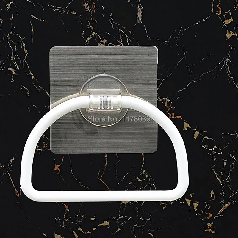 

Sucker towel ring,Semicircle towel hanging,No drilling hole Bathroom towel ring,J16293