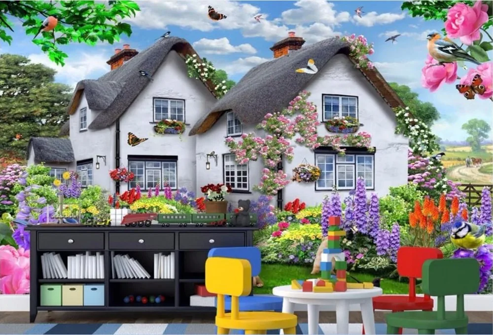 

Настенные 3d обои на заказ, домашняя Красочная картина с изображением маленькой собаки, настенные 3d фрески для стен 3 d