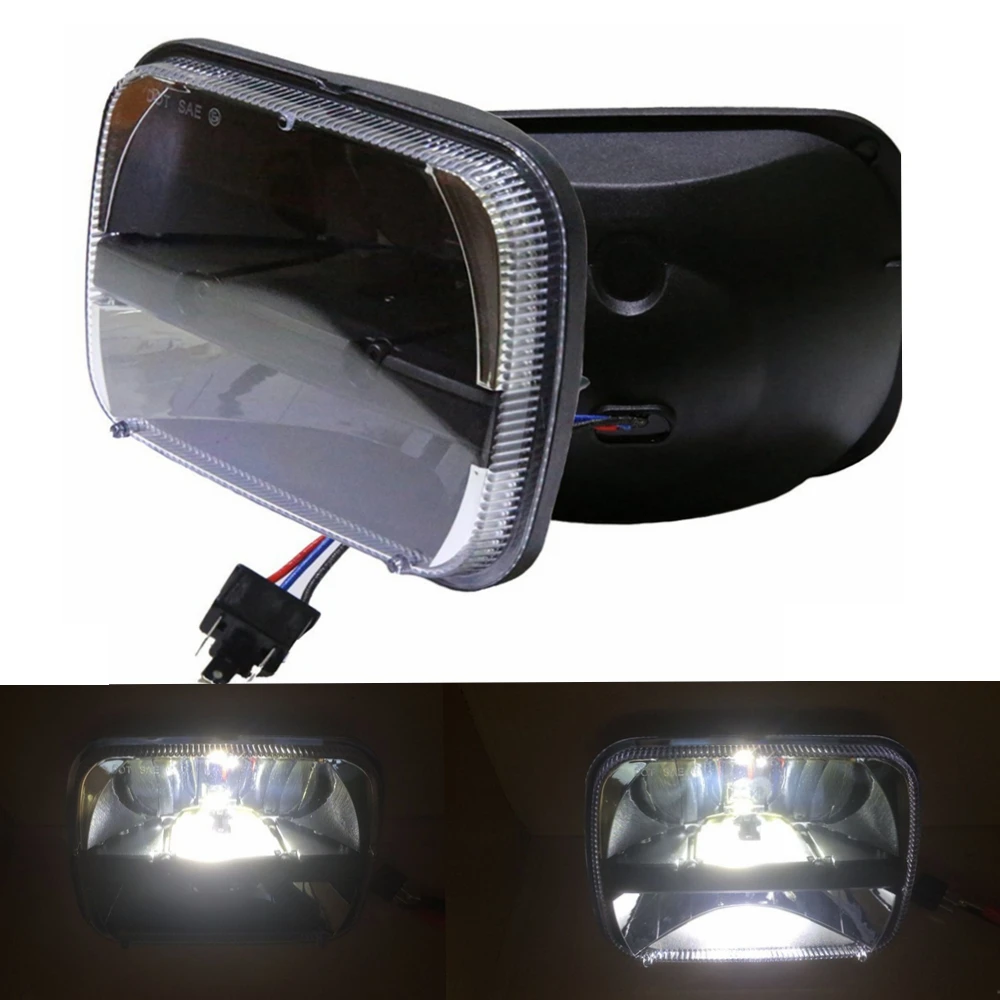2 шт. 7x6 светодиодсветильник фара H4 светильник 30 Вт для Jeep Wrangler YJ Cherokee comeven 6054|light led