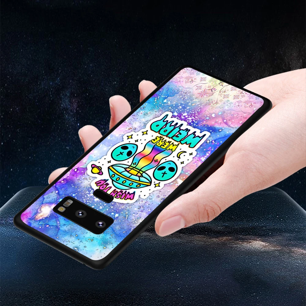 Lavaza Trippy Tie Dye Peace Alien Soft Phone Cover for Samsung Galaxy S8 S9 S10 Plus A6 A8 A9 2018 A30 A50 TPU Case | Мобильные