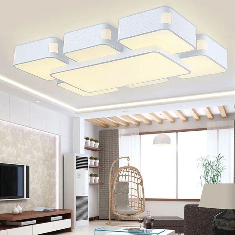 

LED wrought iron acrylic remote dimming ceiling lamp Living Room Dining Room Bedroom Lights Commercial Lighting Ceiling Lights