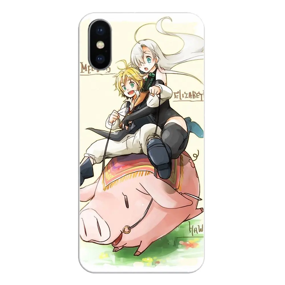 Чехлы для телефона Motorola Moto X4 E4 E5 G5 G5S G6 Z Z3 G3 C Play Plus Seven Deadly Sins Meliodas Elizabeth Liones King |