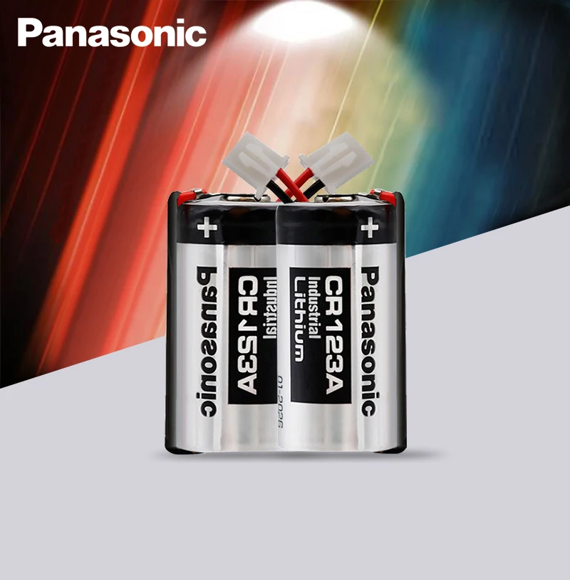 

5pcs Original Panasonic 3V CR123A CR17345 DL123A EL123A 123A with plug special water meter, electricity meter and gas meter