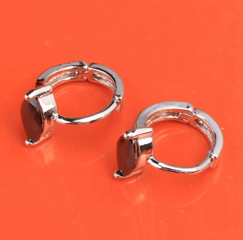 Привлекательный маркиза Форма черный оникс Мода 925 стерлингового серебра клип