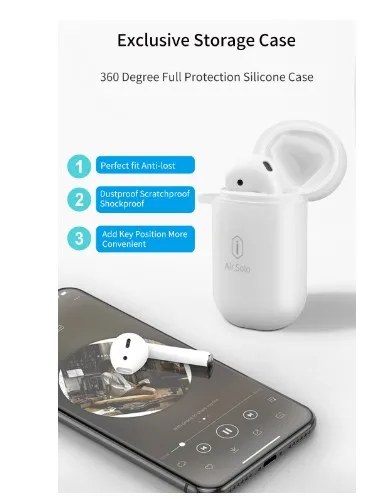 WiWU Беспроводной наушники для мобильного телефона iOS/Android i 10 наушники-вкладыши TWS с Водонепроницаемый стерео наушник с зарядной чехол bluetooth-наушники наушники