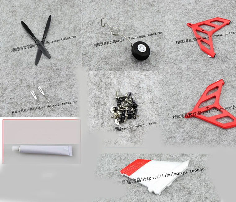 

XK X520 RC plane Spare parts blades screw landing tail wing etc