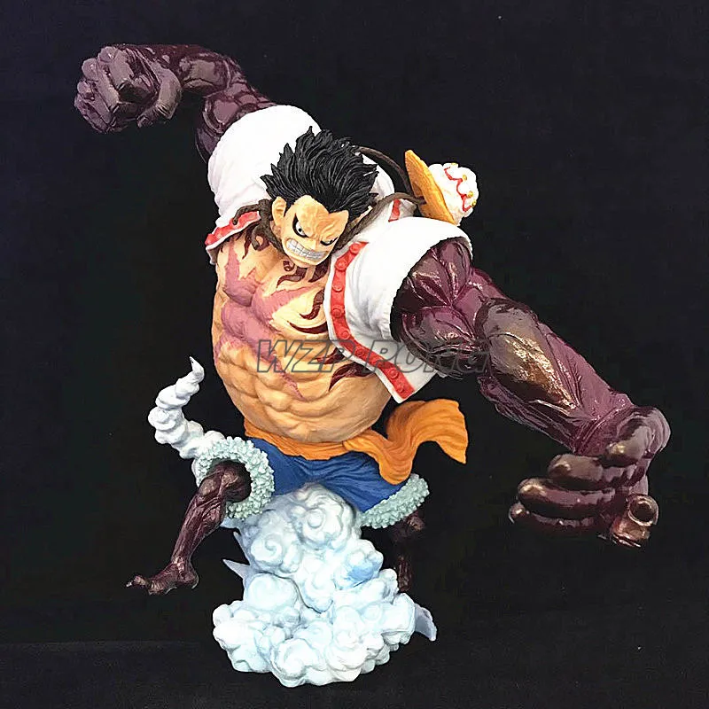 Одна штука боевой Ver Monkey D Luffy Gear 4 Bound Man модель игрушки Луффи Коллекционная фигурка