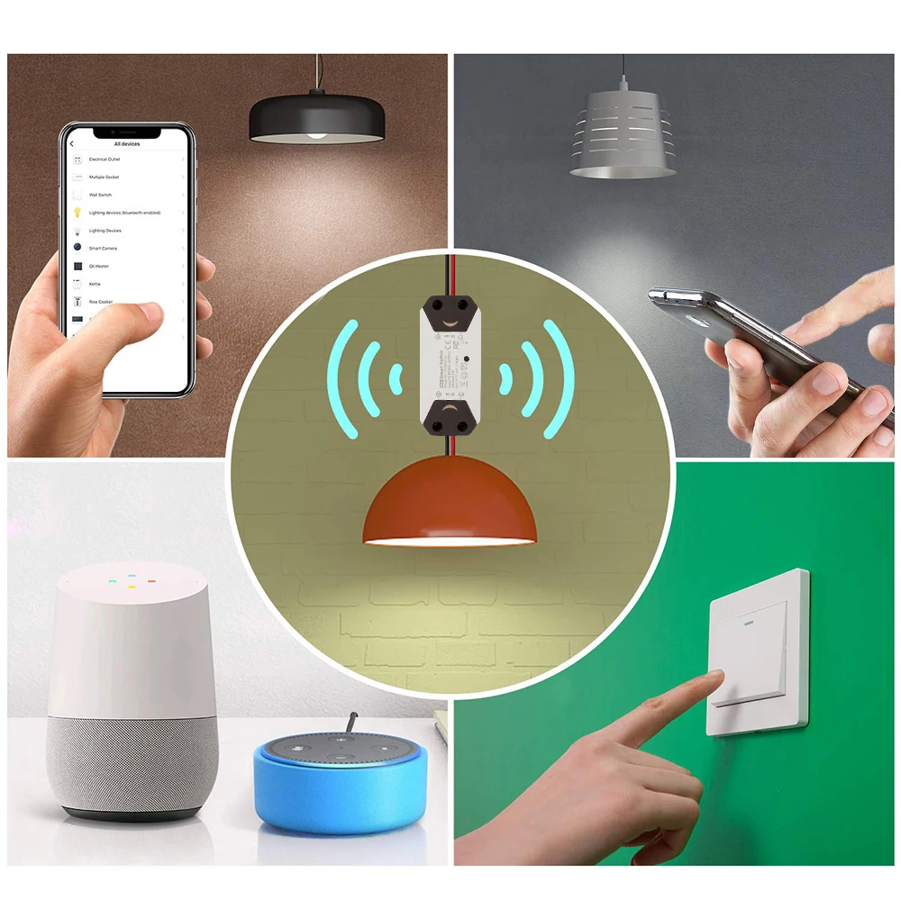 Умный Wi Fi переключатель беспроводной голосовой/APP контроль совместимый IFTTT