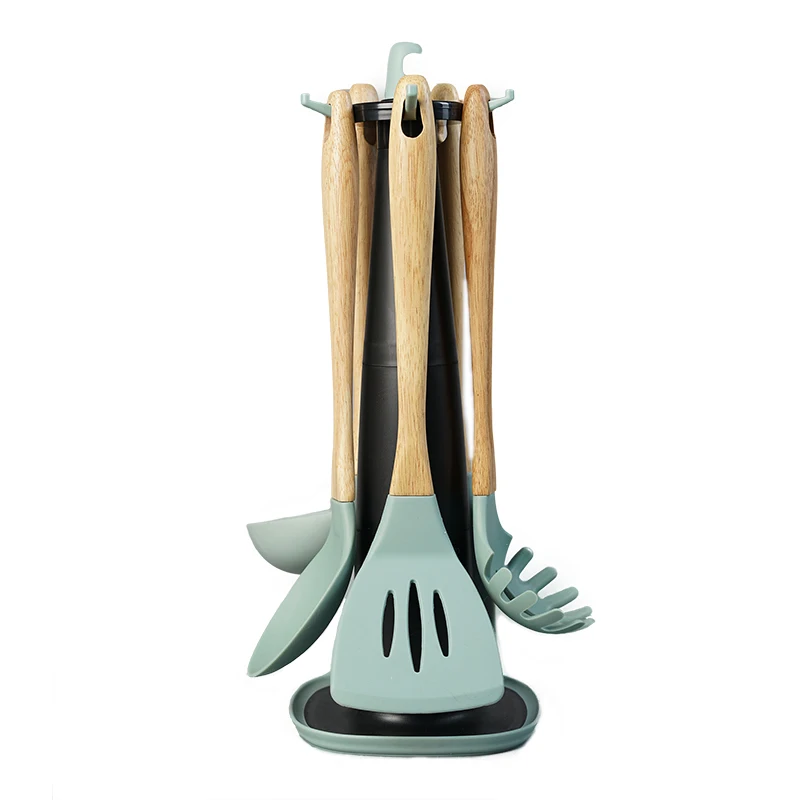 5 шт./компл. силиконовая ложка для супа шпатель скребок паста вращающийся