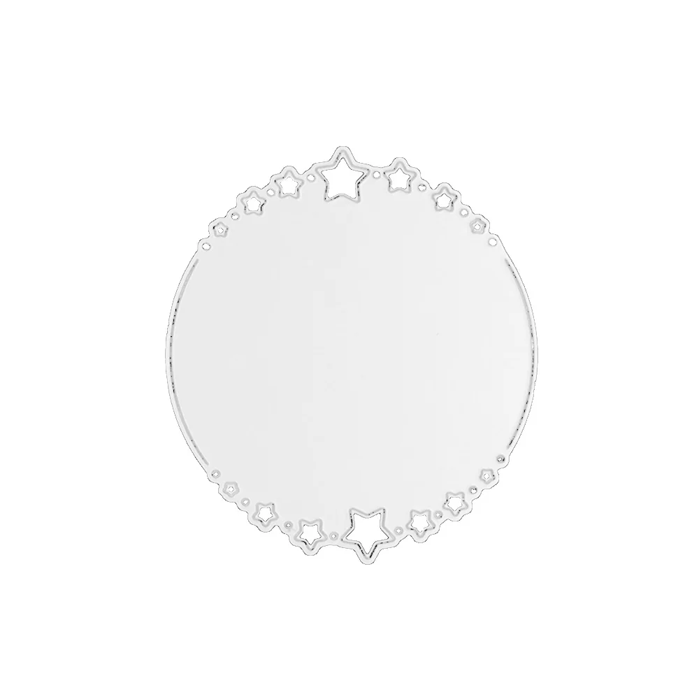 Пятиконечная звезда круг металлические Вырубные штампы для DIY скрапбукинга