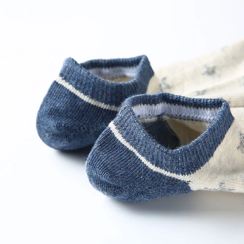 5 пара/упак мужские носки мягкие Хлопок для мужчин летние тапочки Набивной