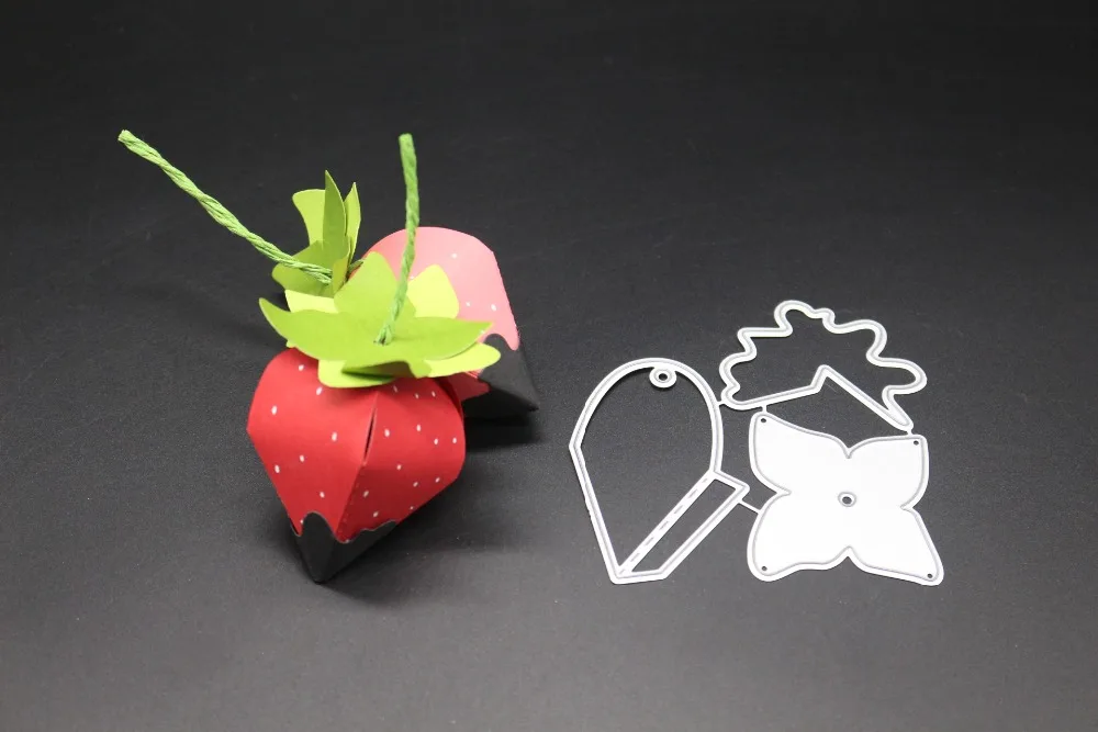 ZhuoAng Delicate strawberry Metal Cutting Mold DIY Scrapbook Album Decoration Supplies Clear Stamp Paper Card | Дом и сад