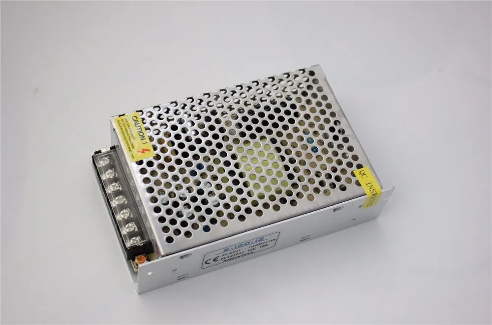 Высокое качество DC12V 10A 120 Вт S-120-12 импульсный источник питания AC110/220 В 15% светодиодный 5050/3528 привод источник питания AC/DC