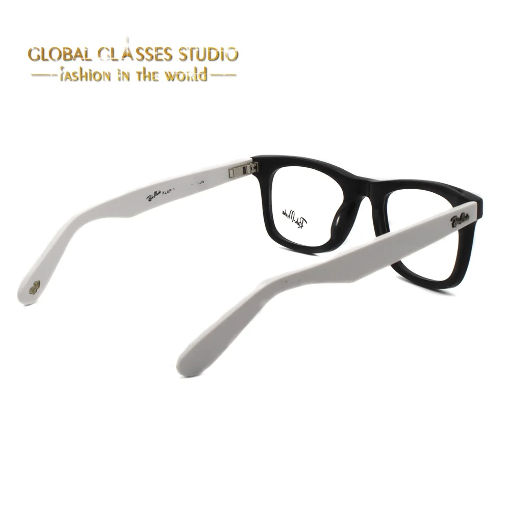 New fashion Men Women Black With White Acetate Optical Eyeglasses RM5194 C2 | Аксессуары для одежды